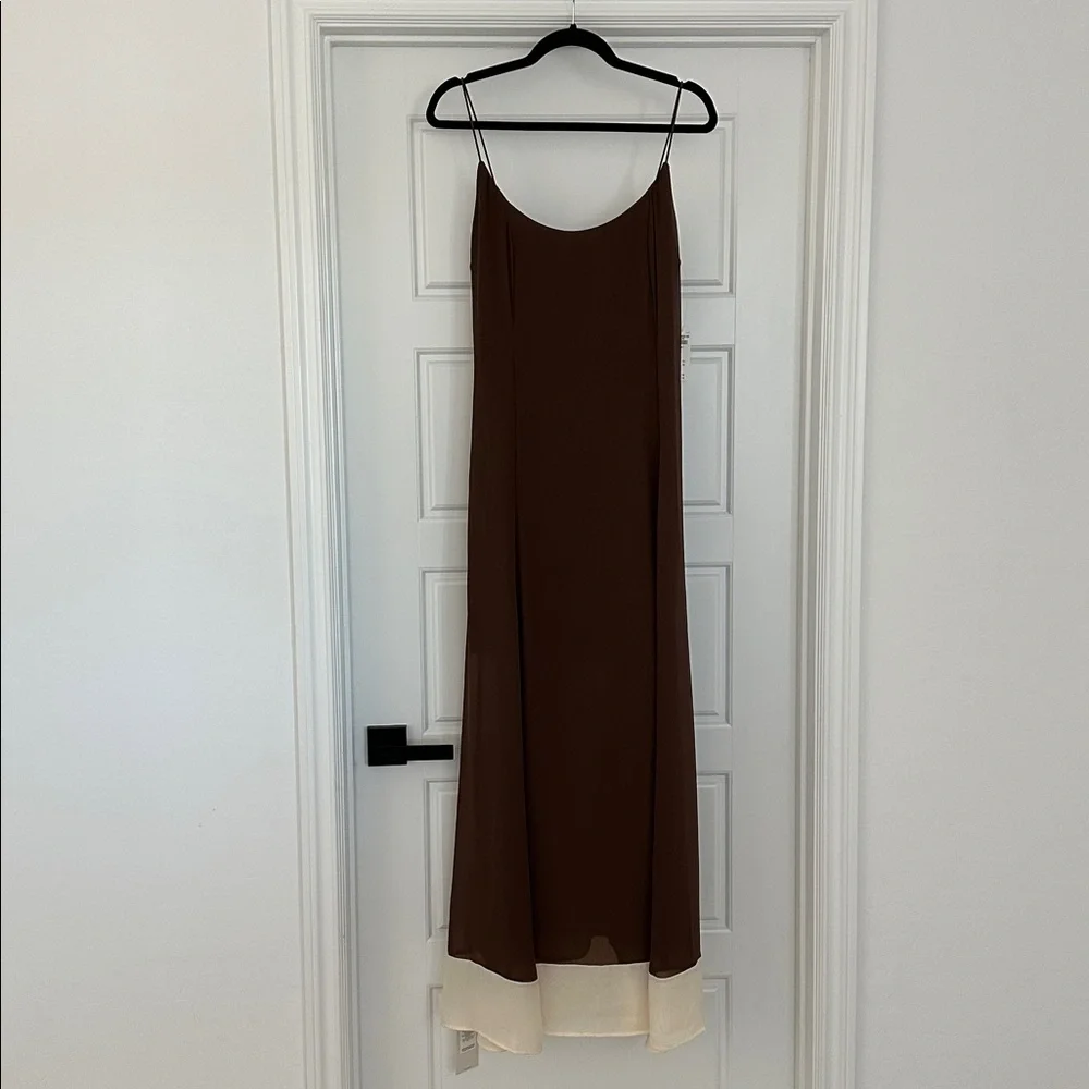 Abercrombie & Fitch Sheer Flowy Maxi Dress